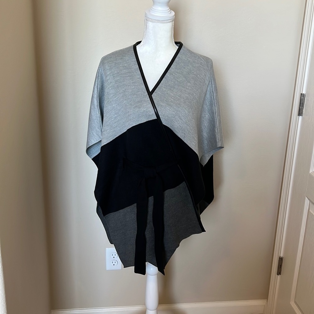 New York & Company Leather Trimmed Wrap #227
